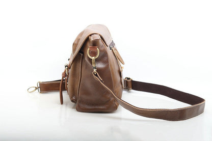 Sophisticated Leather Shoulder Bag Vintage Elegance woyaza