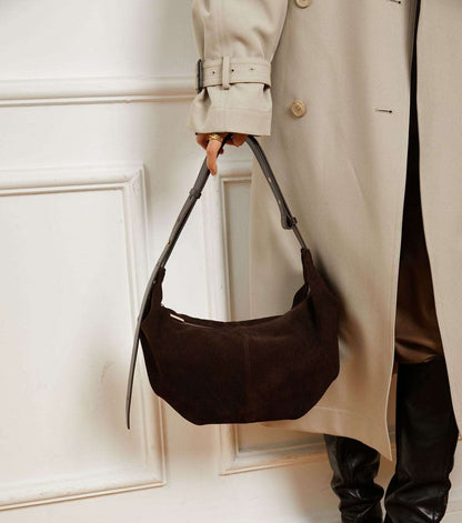 Large Capacity Leather Sling Bag