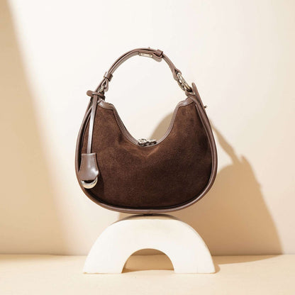 Soft Cowhide Leather Shoulder Bag for Daily Use and Errands