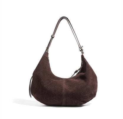 Crescent Leather Bag for Women