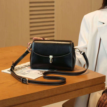 Premium Leather Women's Small Crossbody Handbag woyaza