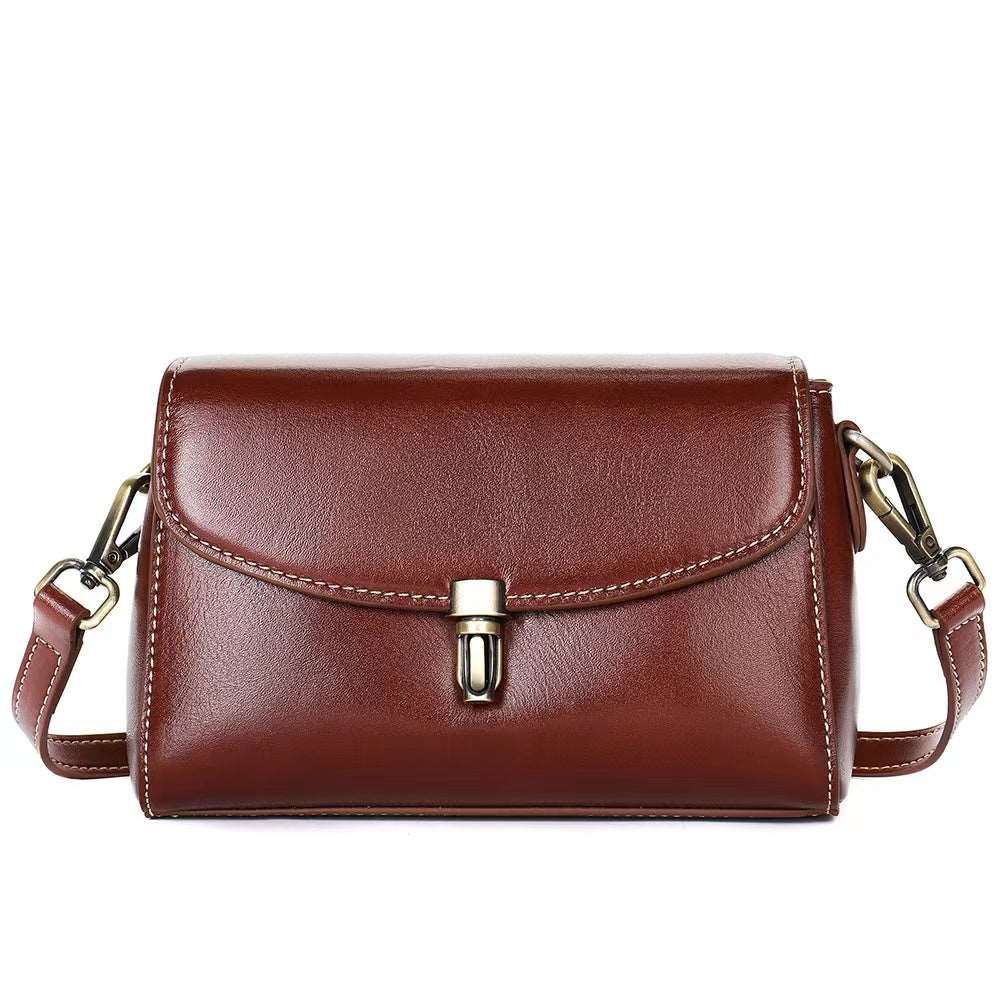 Classic Women's Genuine Leather Shoulder Bag Crossbody Style woyaza