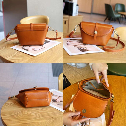 Modern Women's Genuine Leather Side Bag woyaza