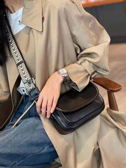 Elegant Women's Small Leather Crossbody Shoulder Bag woyaza