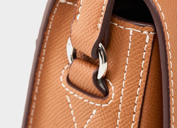 Stylish Leather Saddle Bag