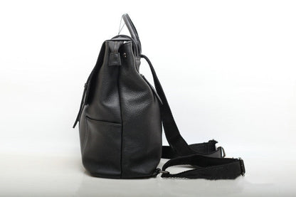 Trendy Retro Leather Backpack woyaza