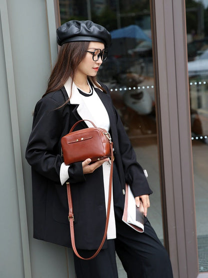 Fashionable Women's Tote Handbag with Dual Zip Closure - woyaza