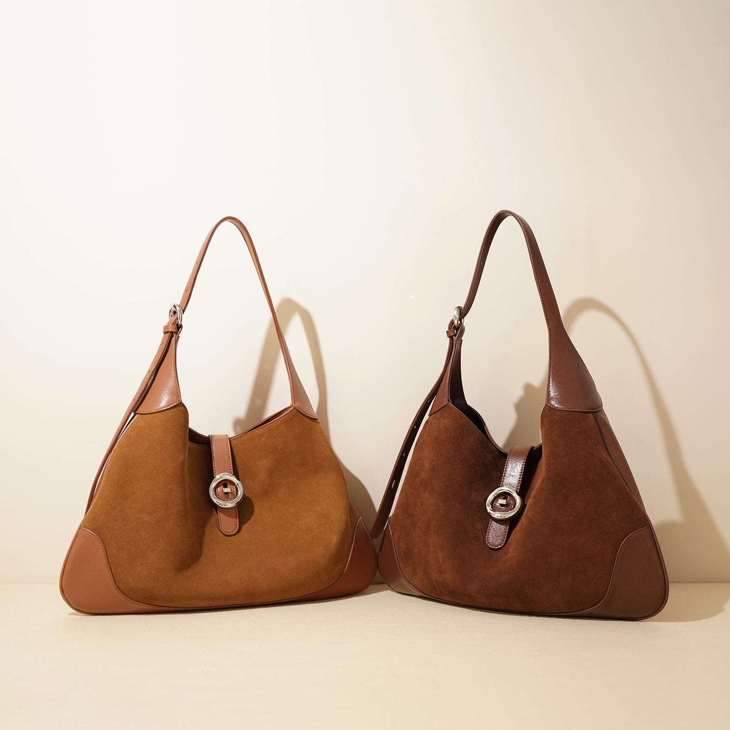 Women’s Fashion Suede Leather Shoulder Bag for Work and Travel