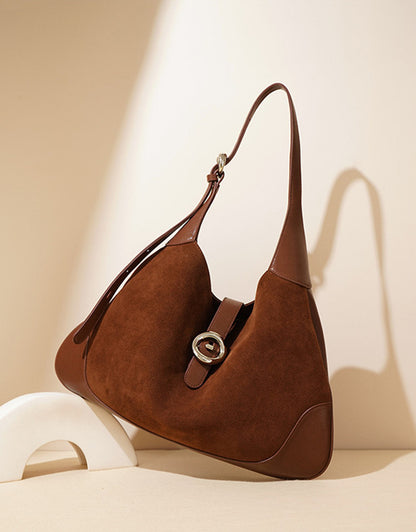 Soft and Durable Leather Shoulder Bag for Work and Weekend