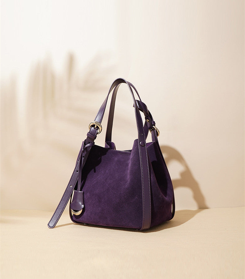 Designer Suede Leather Work Handbag for Women, Perfect for Office and Casual Use