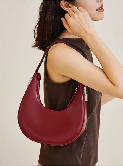 Sophisticated Crescent Shape Crossbody Woyaza