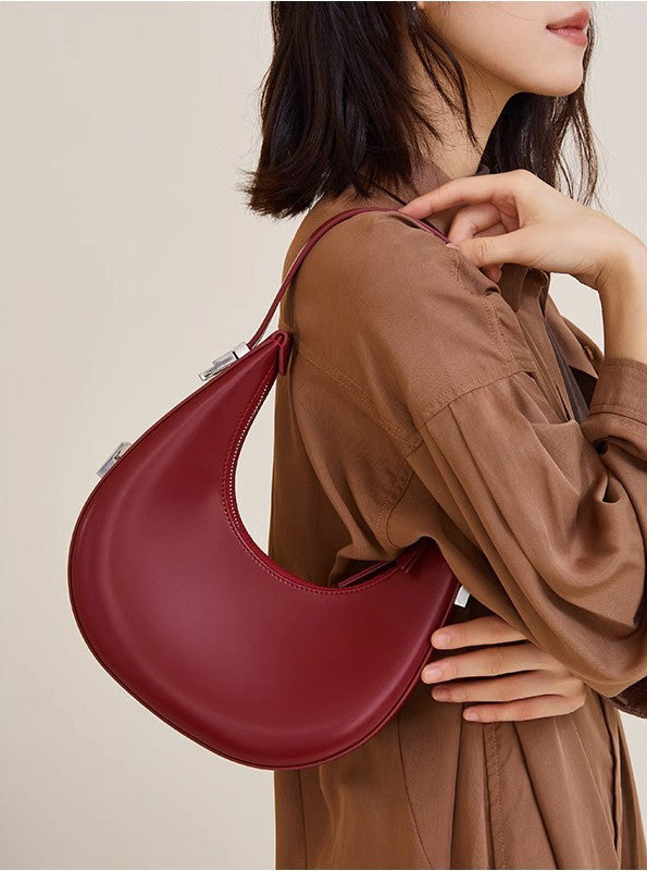 Fashionable Semi-Circular Shoulder Bag Woyaza