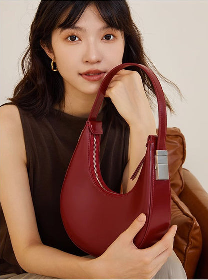 Elegant Genuine Leather Lunar Handbag Woyaza