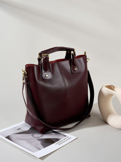 Durable Women's Genuine Leather Handbag woyaza