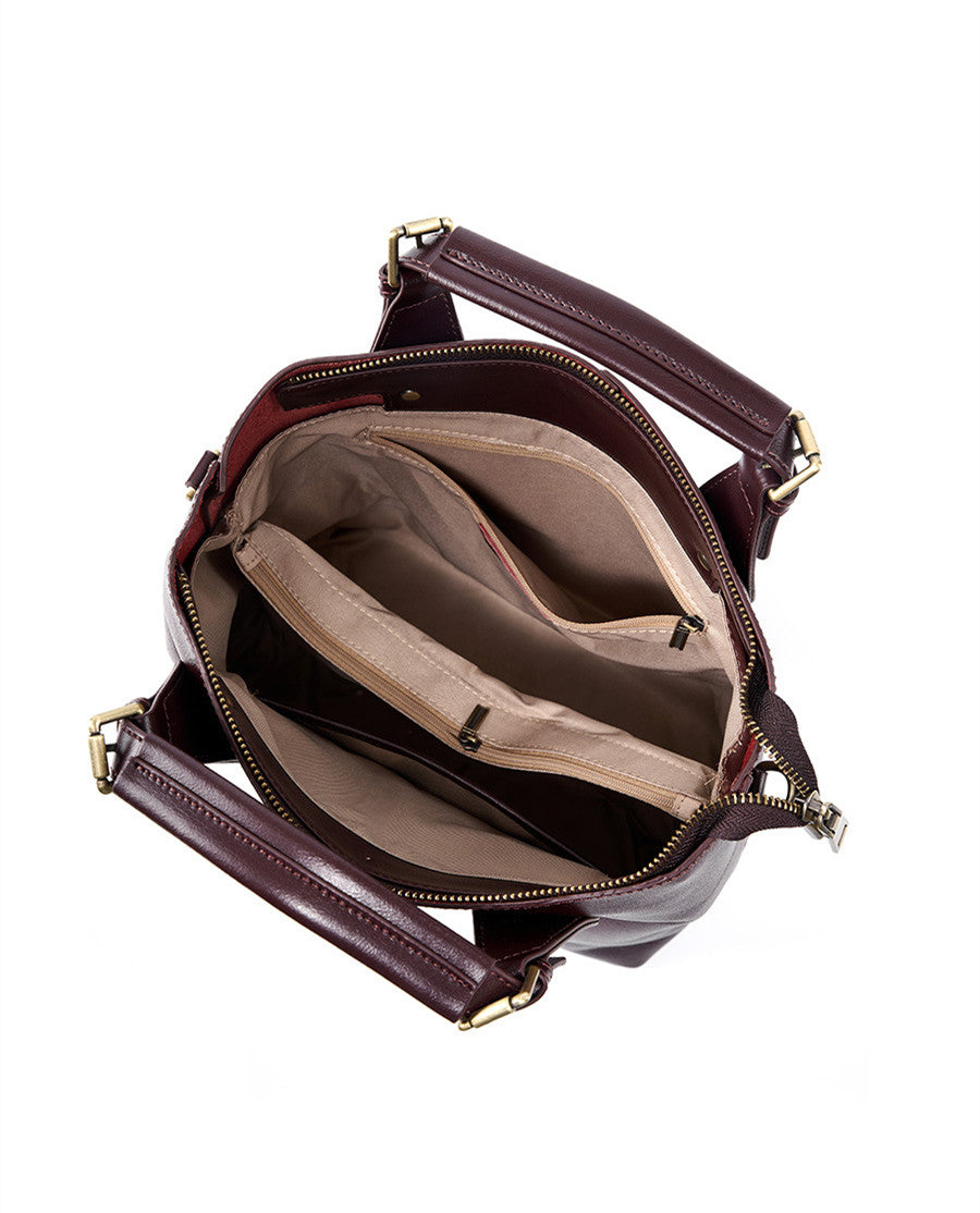 Sophisticated Women's Genuine Leather Handbag woyaza