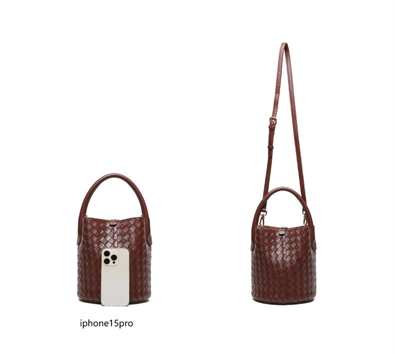 Luxury Woven Leather Purse for Women