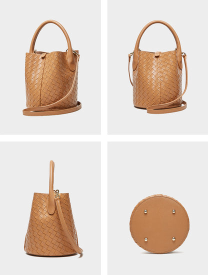 Handmade Leather Bucket Bag for Women with Inner Bag Organizer