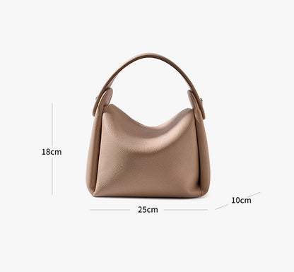 Compact and Stylish Women's Leather Messenger