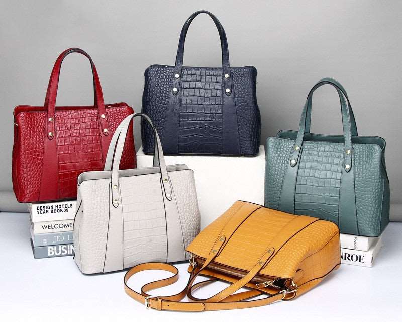 Versatile Leather Professional Women's Work Shoulder Bag Commuter Bag Woyaza