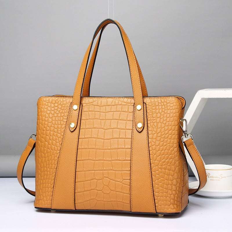 Elegant Leather Business Women's Handbag Laptop Bag Woyaza
