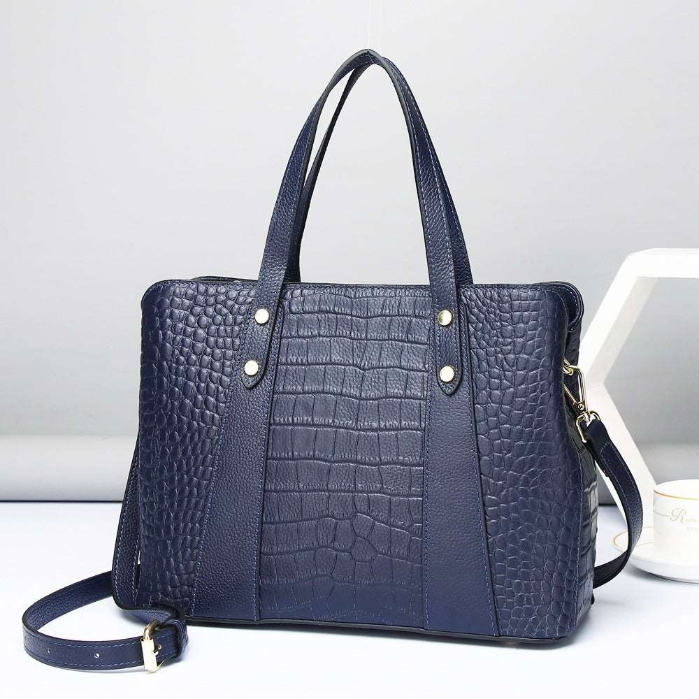 Durable Leather Office Women's Handbag Laptop Bag Woyaza