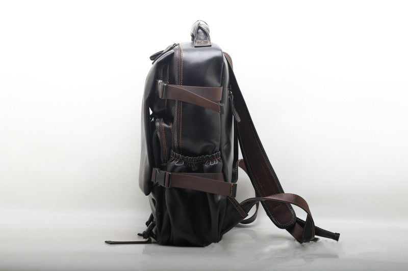 Classic Leather Laptop Backpack for Men with Unique Design woyaza