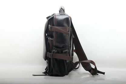 Classic Leather Laptop Backpack for Men with Unique Design woyaza