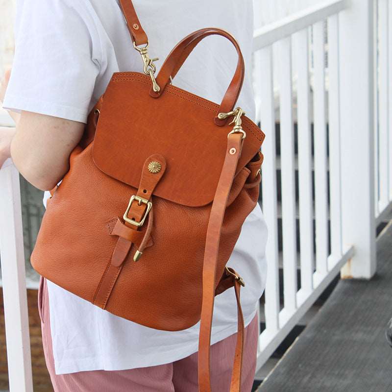 Timeless Handmade Leather Travel Backpacks for Ladies woyaza