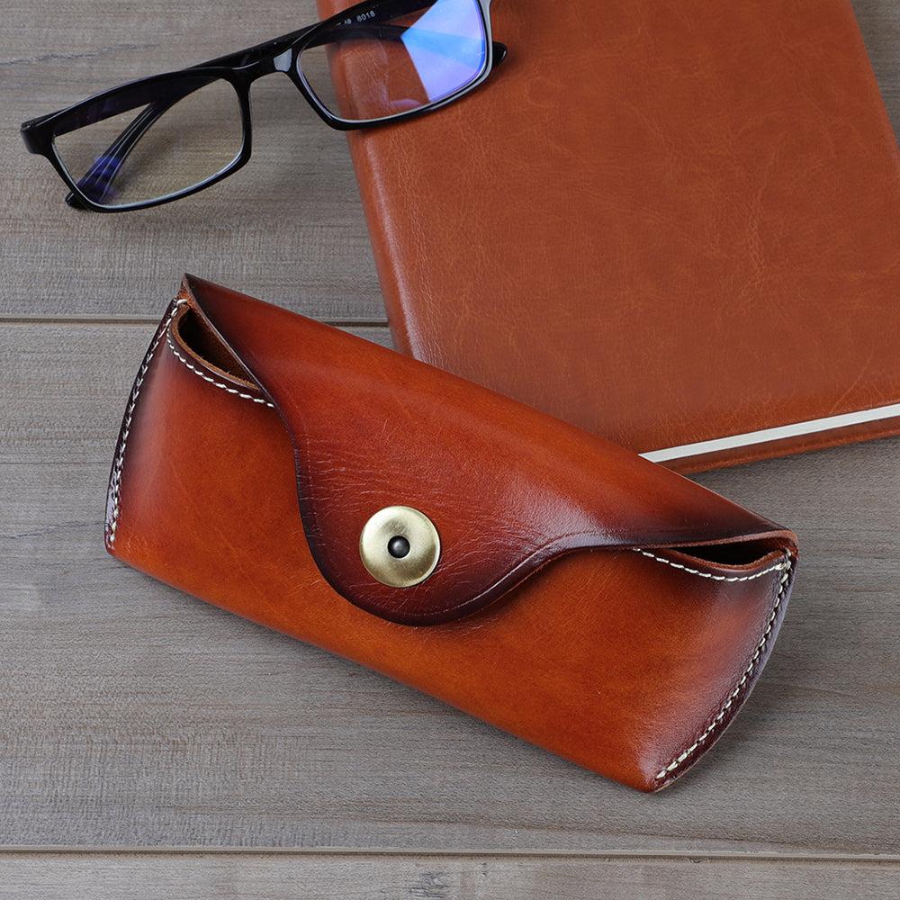 Classic Leather Spectacle Case woyaza