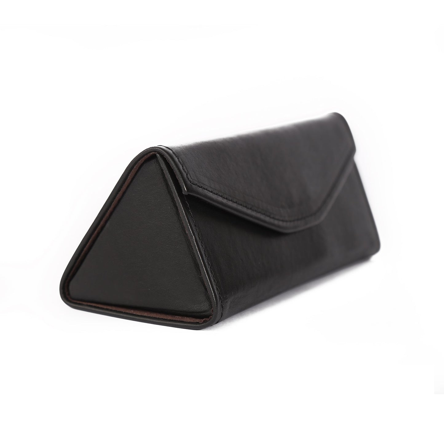 Distressed Leather Vintage Eyewear Case woyaza