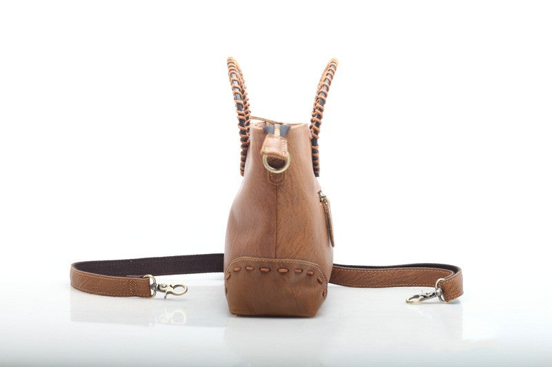 Vintage-Inspired Genuine Leather Work Handbag Woyaza