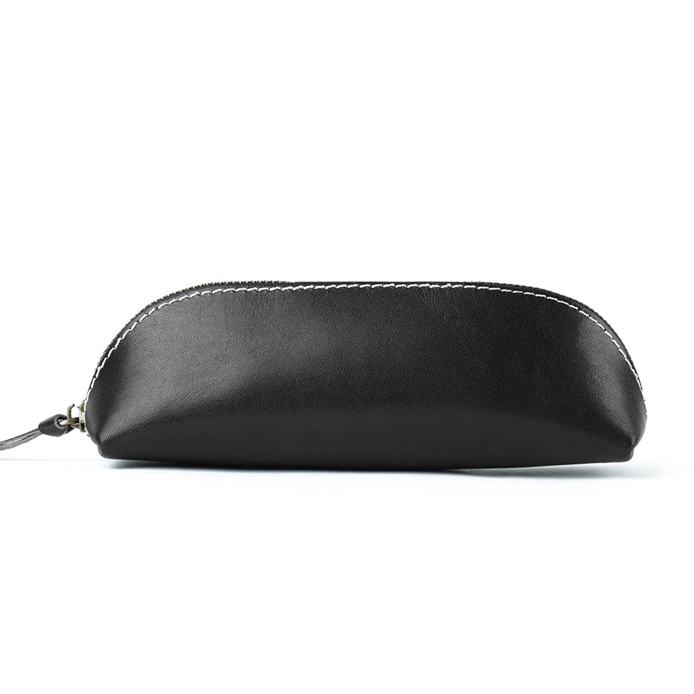 Genuine Leather Retro Eyeglass Cover Pen Pouch woyaza