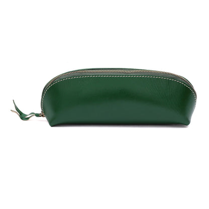 Retro-Chic Leather Glasses Case Pen Bag woyaza