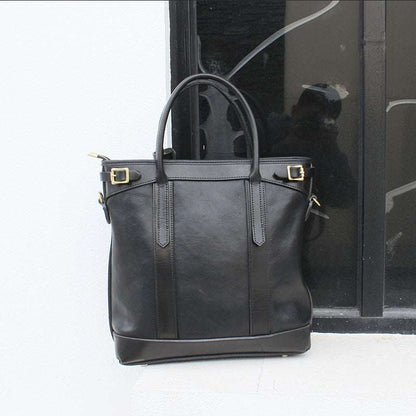 Sophisticated Leather Tote Bag woyaza