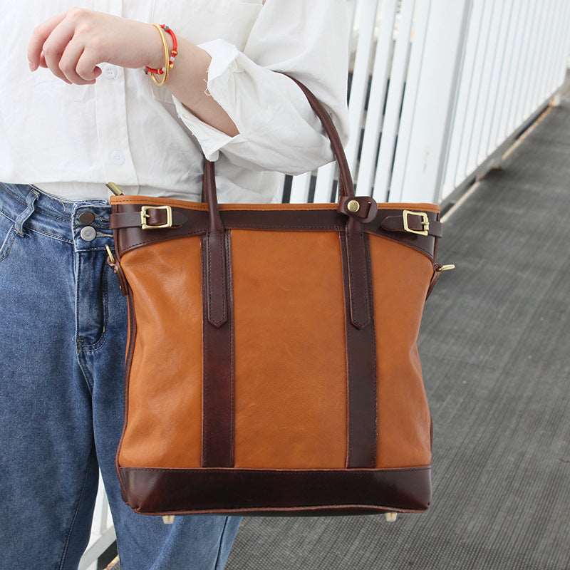 Elegant Vintage Leather Shoulder Bag woyaza