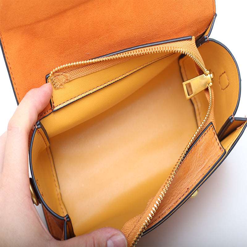 Fashionable Leather Hobo Bag Lock Concept woyaza
