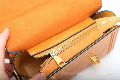 Exquisite Leather Clutch Lock Component woyaza