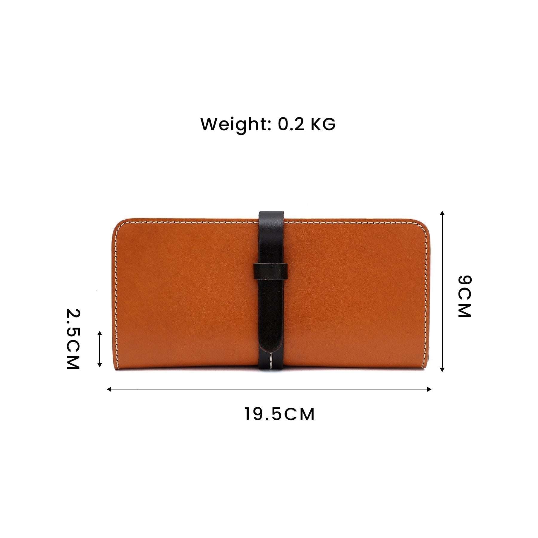 Handmade Long Leather Wallet for Women Woyaza