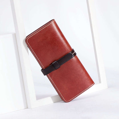 Long Leather Wallet for Women Woyaza