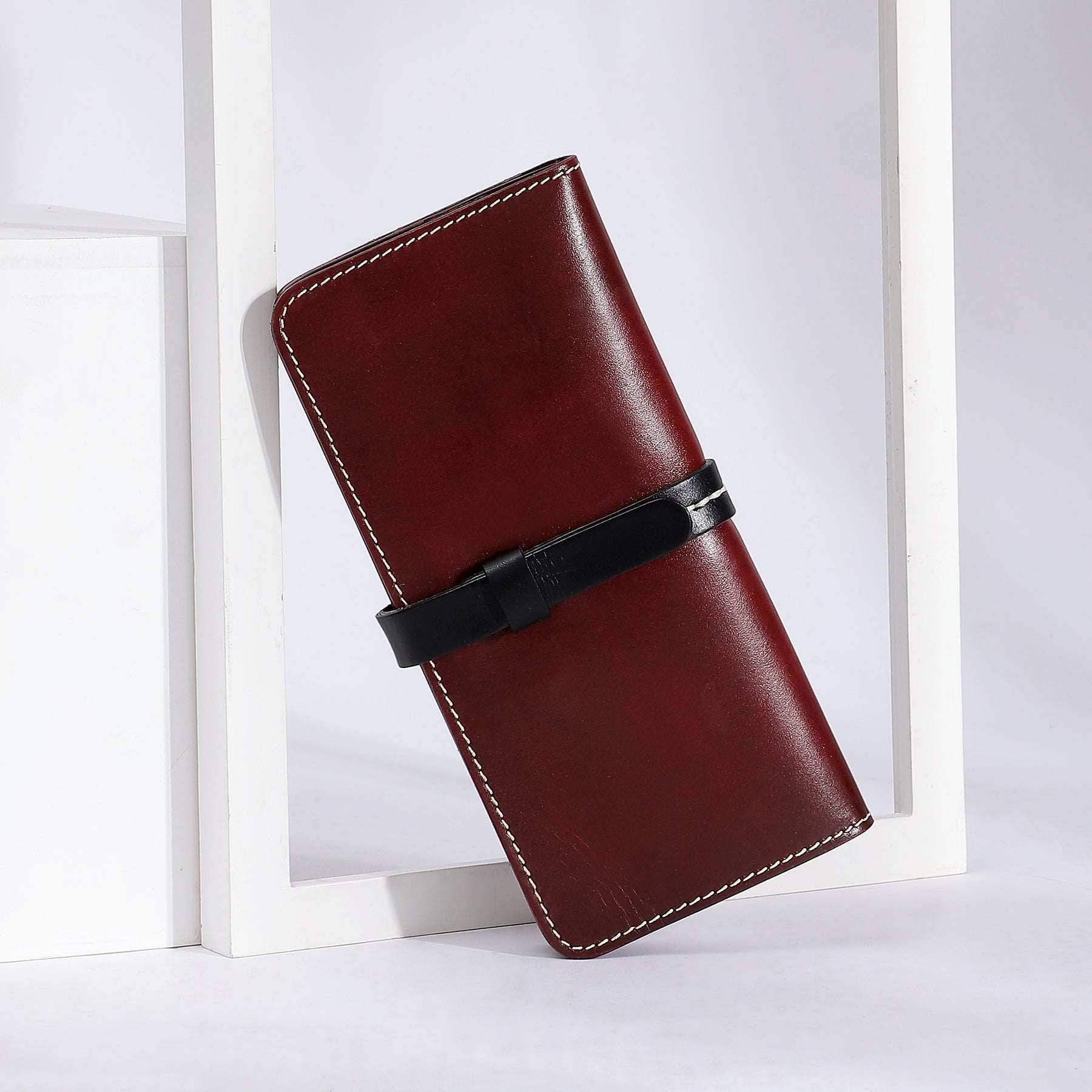 Leather Vintage Long Wallets Women Woyaza