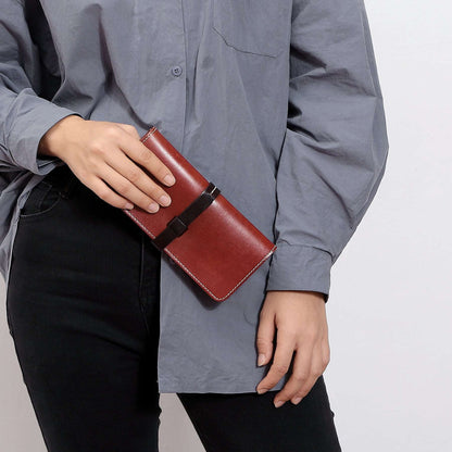 Ladies' Long Genuine Leather Wallet Woyaza