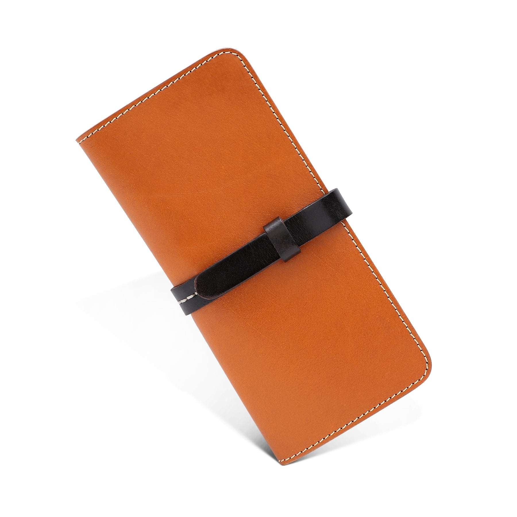 Long Bifold Leather Wallet for Women Woyaza