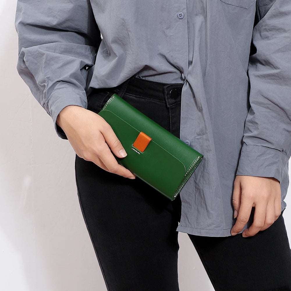 Stylish Handmade Leather Bifold Wallet for Women woyaza