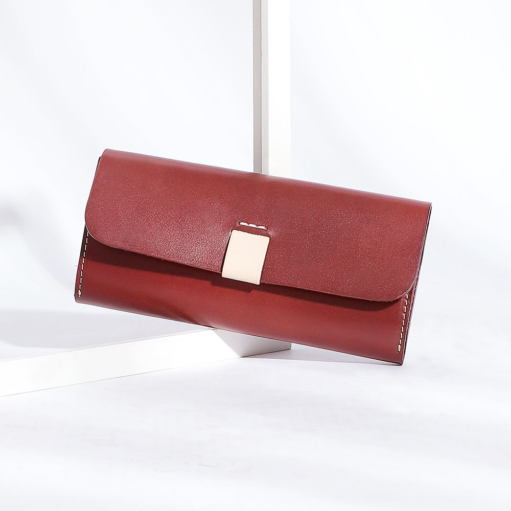 Elegant Leather Bifold Wallet for Women woyaza