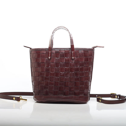 Bespoke Handcrafted Leather Women's Tote Handbag Woyaza
