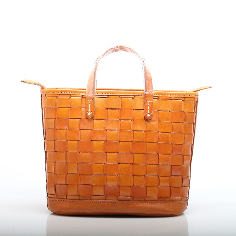 Elegant Handmade Leather Women's Messenger Bag Woyaza