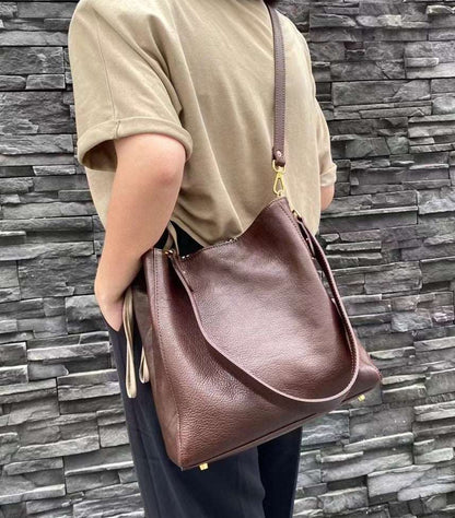 Stylish Retro Leather Shoulder Bag Woyaza