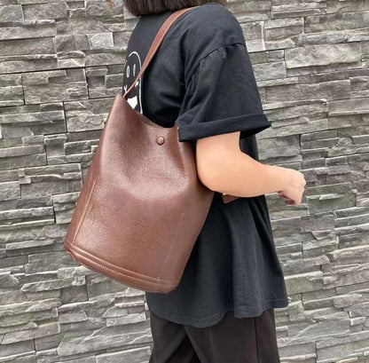 Classic Leather Shoulder Bag Women Woyaza