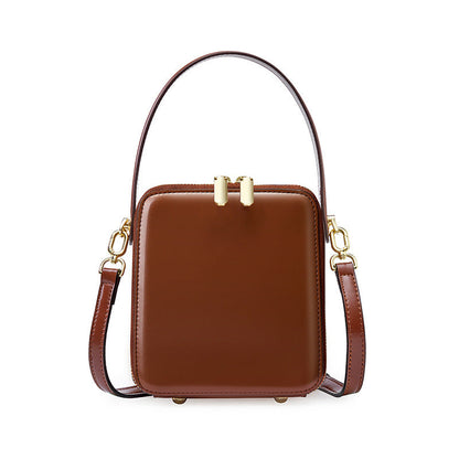 Sophisticated Women's Leather Handheld Satchel