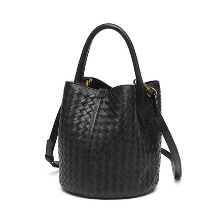 Stylish Leather Handwoven Tote